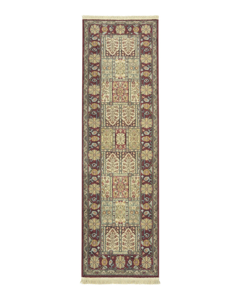Karastan Runner Rug 2.6 x 8.6, Antique Legends Bakhtiari 2200, Vintage Wool Karastan Runner Rug, Panel Design by Jewel Rugs