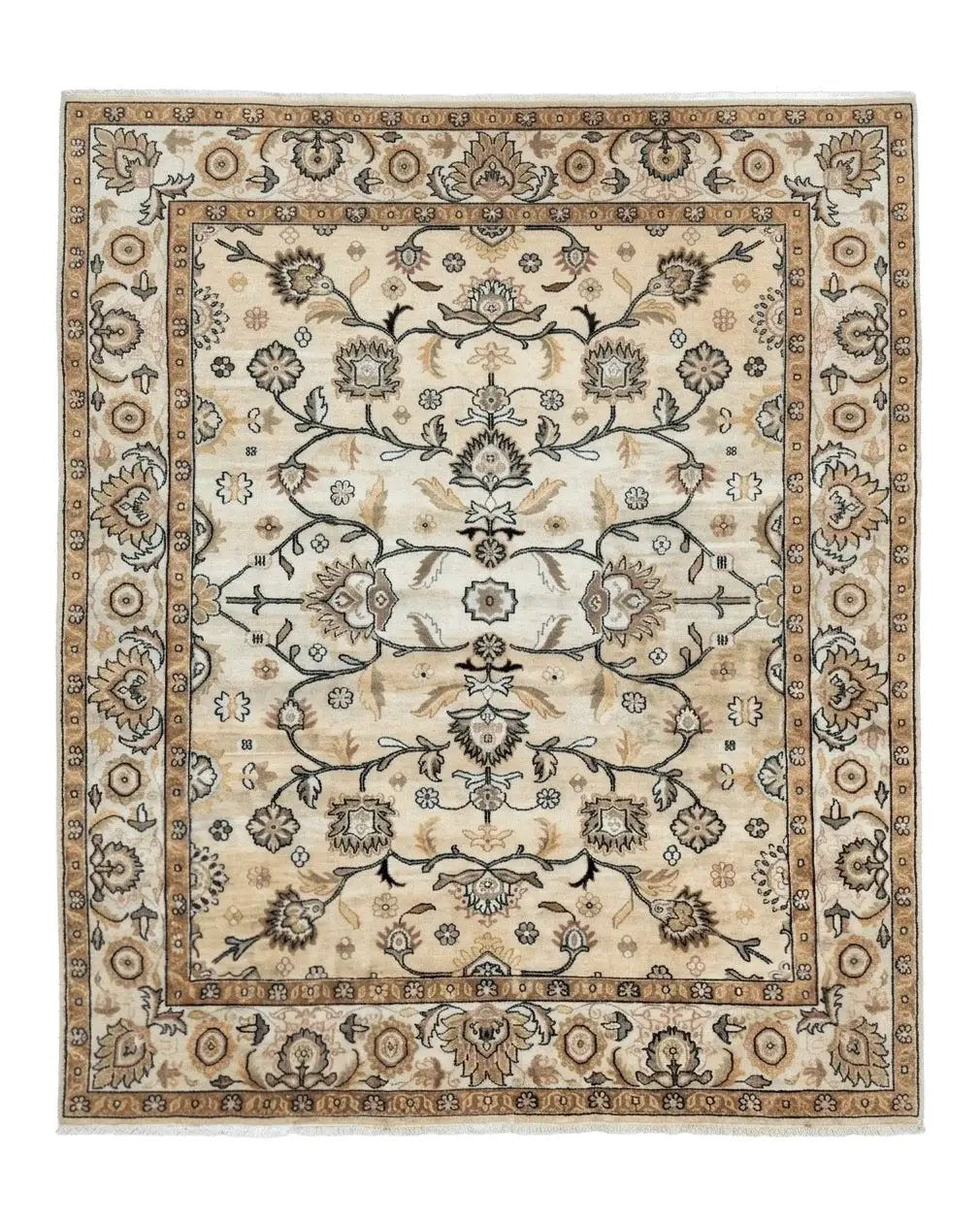 Turkish Oushak Rug 8x10, Vintage Wool Carpet by Jewel Rugs