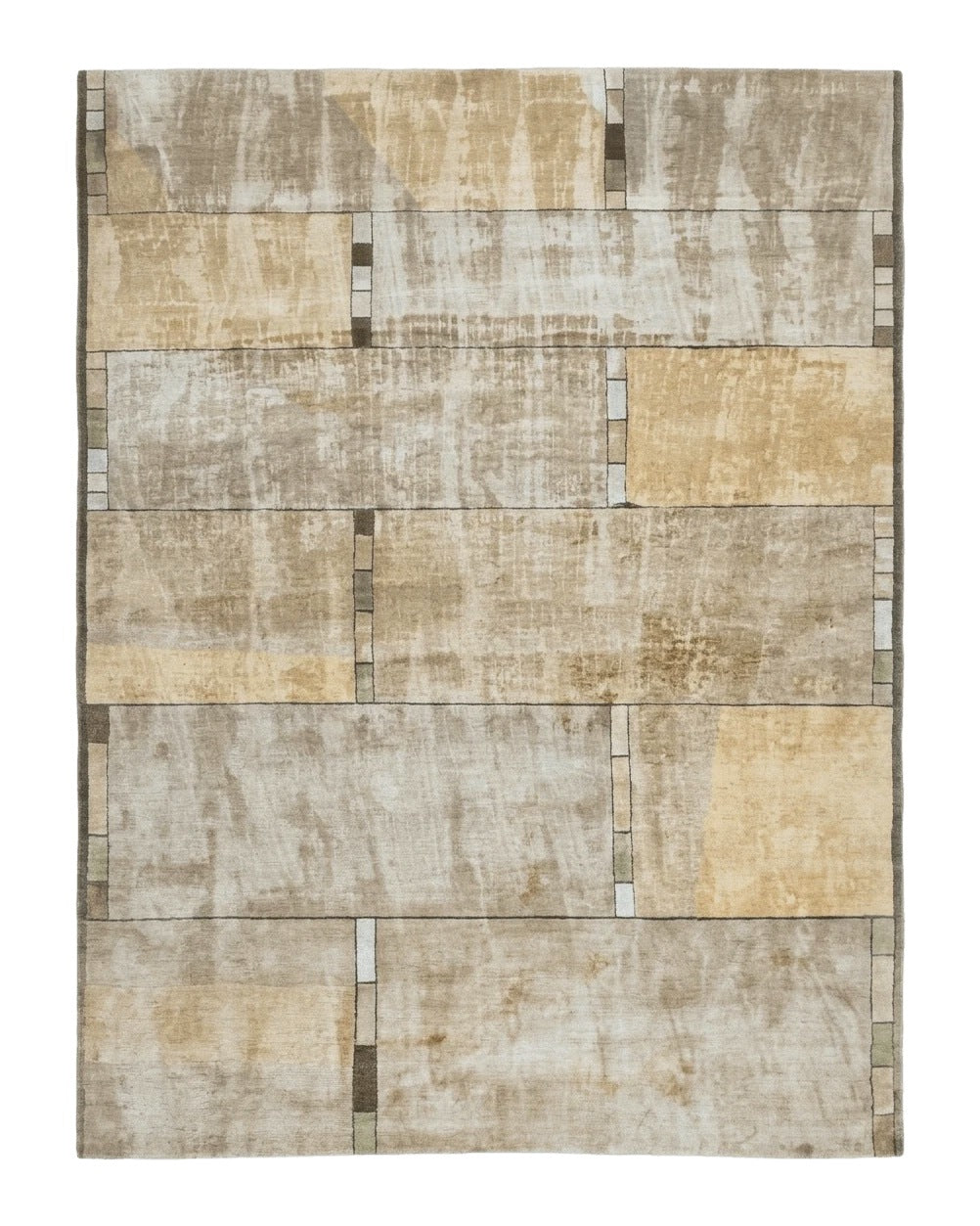 Tufenkian Tibetan Rug 12x16, Handmade Wool Modern Area Rug, Palace Size Carpet by Jewel Rugs