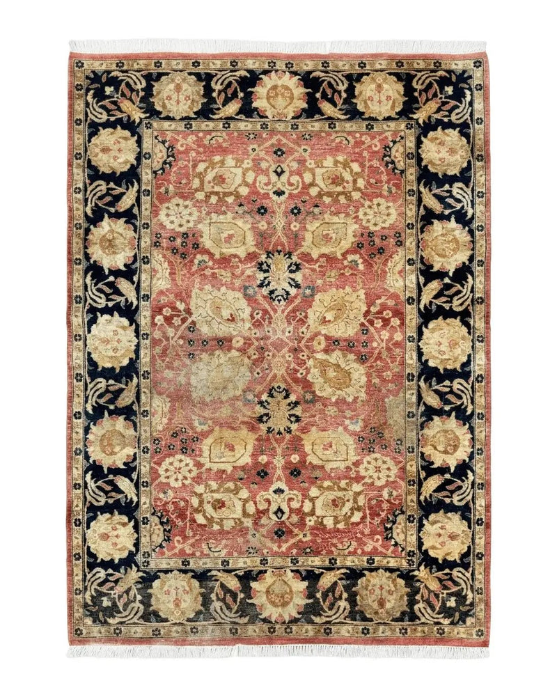 Indian Agra Rug 6x9, Allover Pattern, Traditional Wool Oriental Carpet by Jewel Rugs