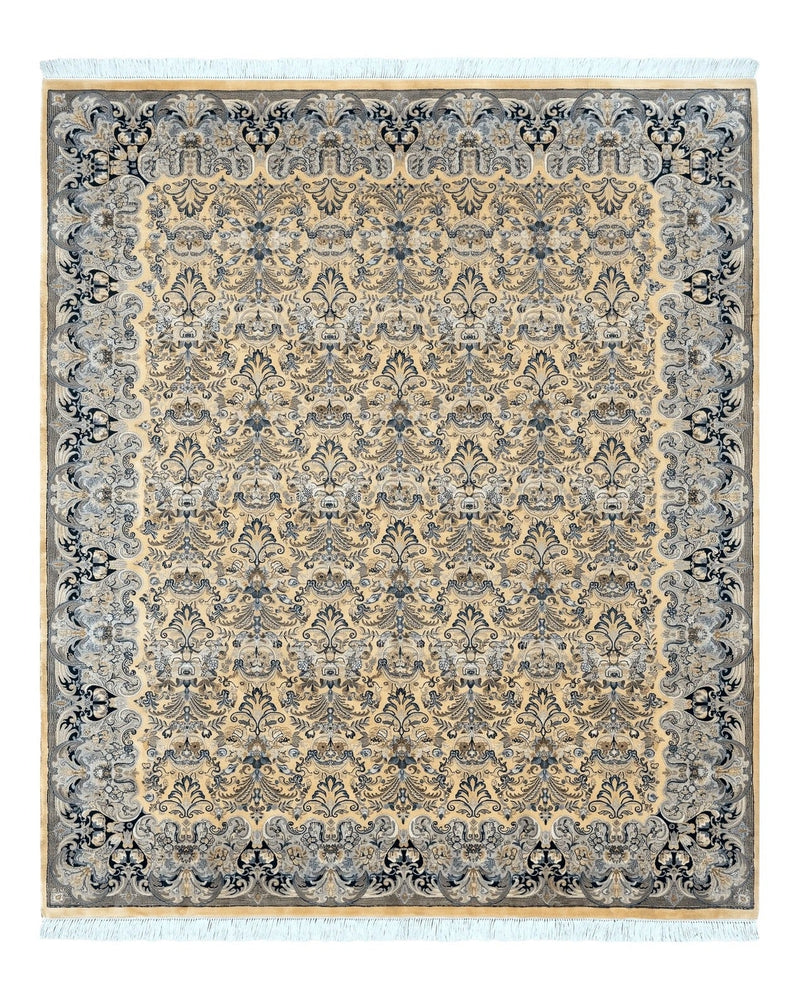 Pak Persian Rug 8x10, Allover Pattern, Fine 225 KPSI, Cream by Jewel Rugs