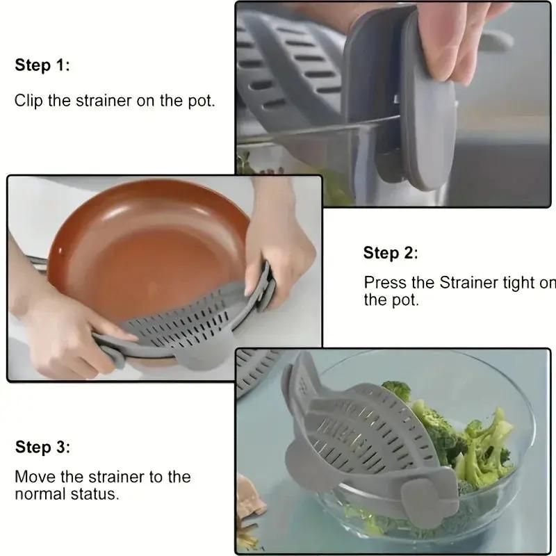 Strainer - Adjustable Silicone Clip On by House Of Avana