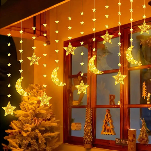 String Lights - LED Moon Star Decor