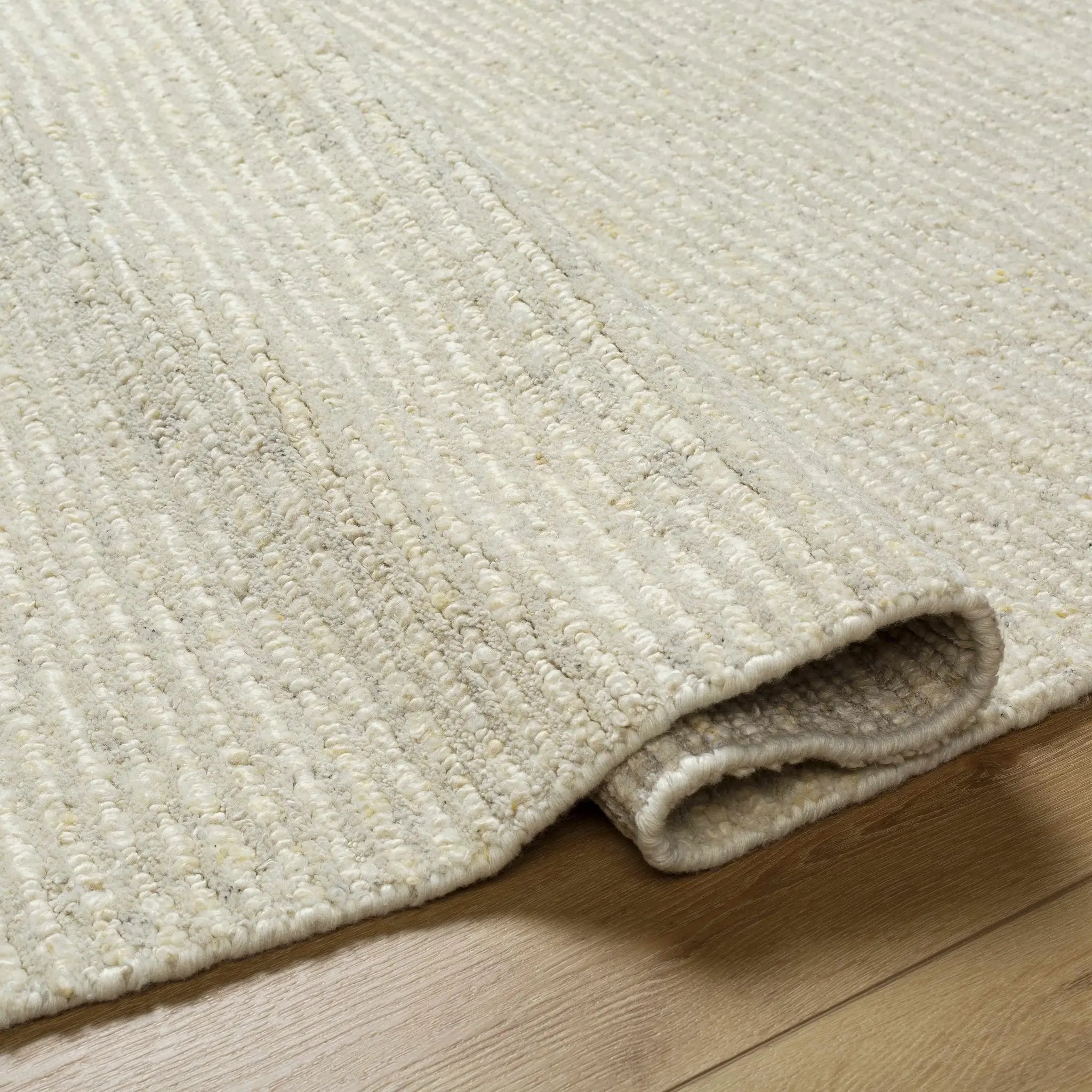 Chaz Cream Wool Rug - Clearance by Boutique Rugs