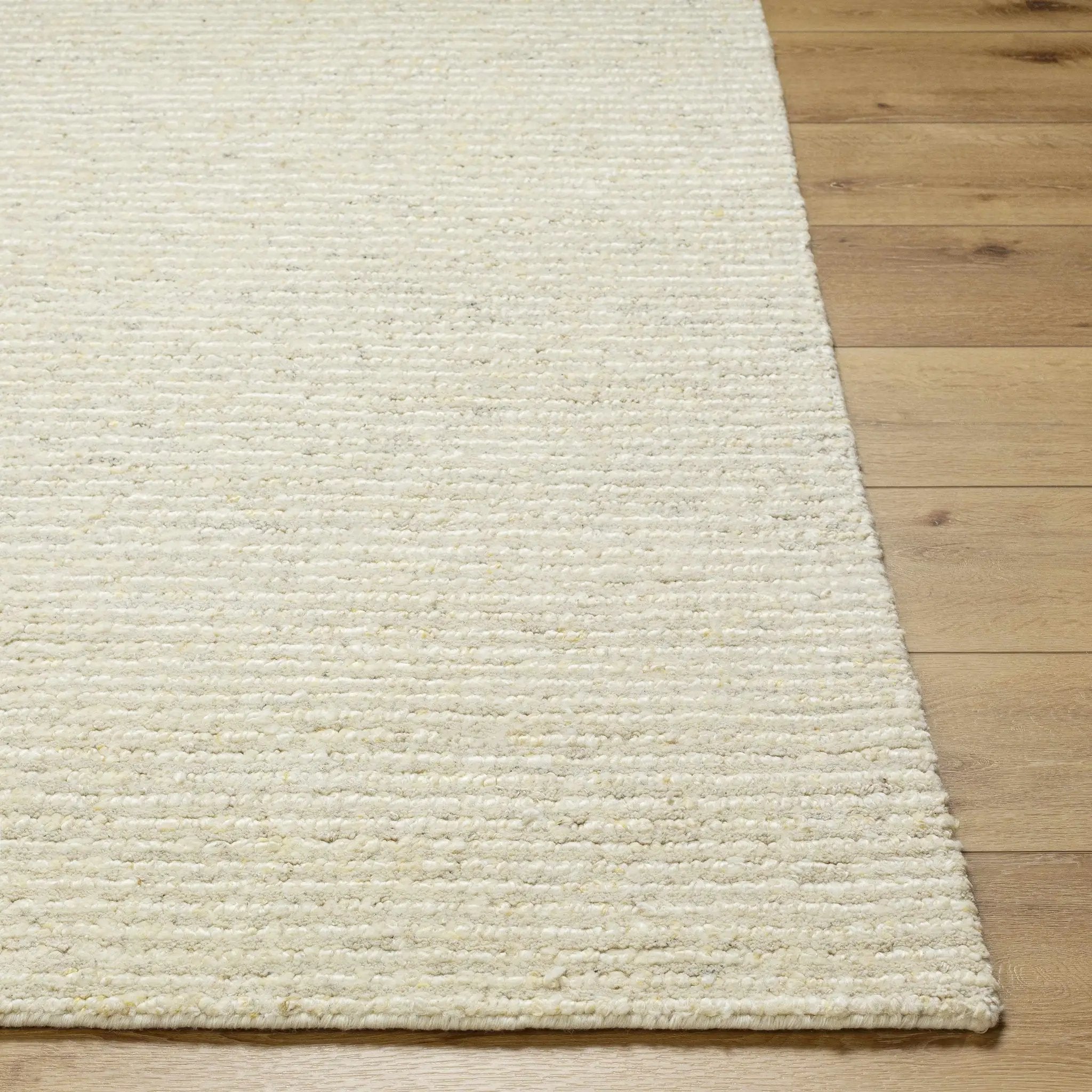 Chaz Cream Wool Rug - Clearance by Boutique Rugs