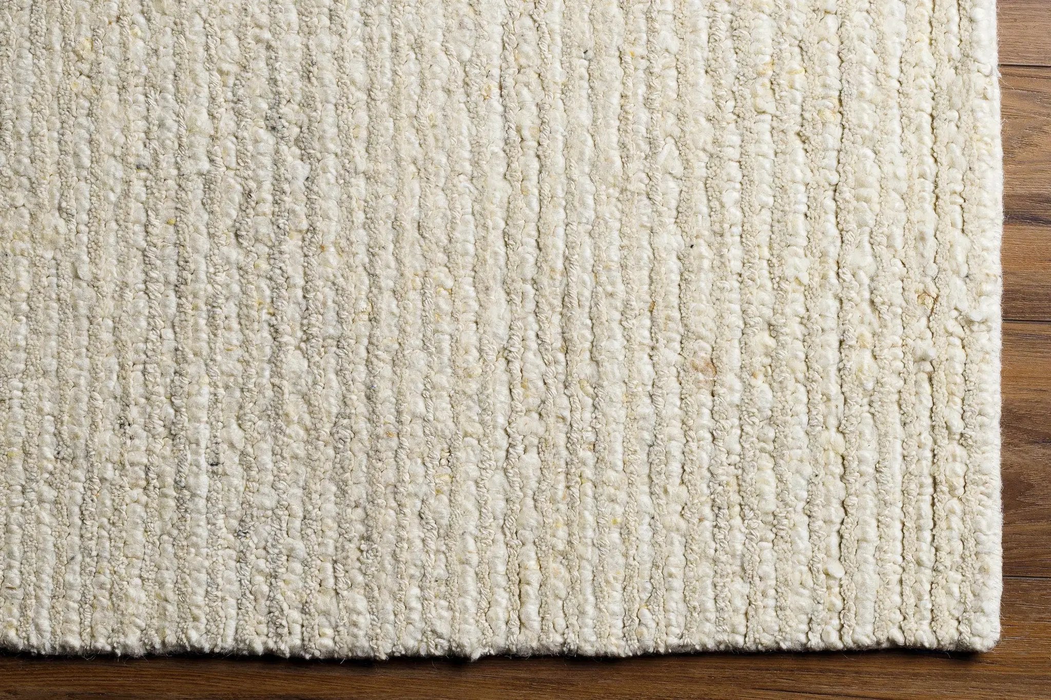 Chaz Cream Wool Rug - Clearance by Boutique Rugs