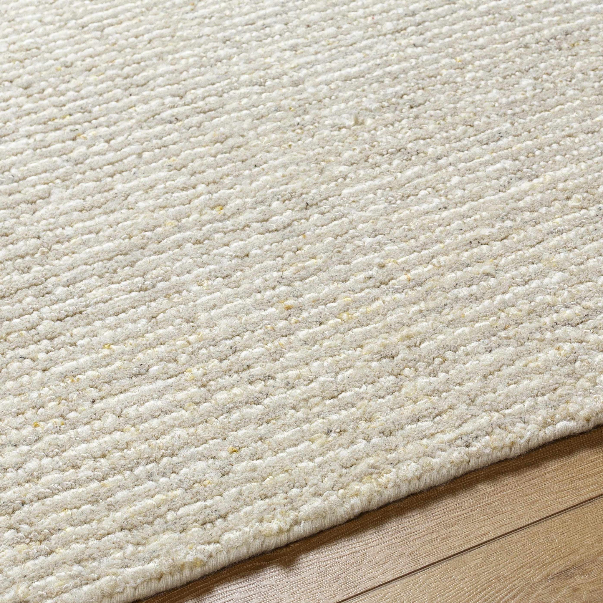 Chaz Cream Wool Rug - Clearance by Boutique Rugs