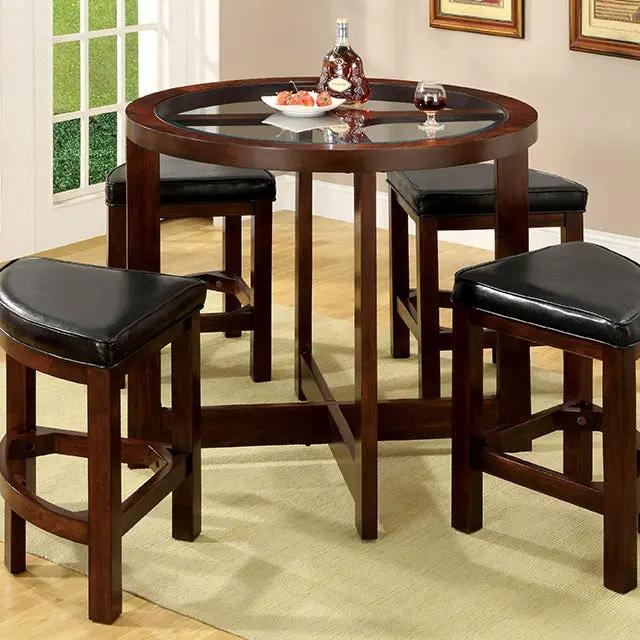 Crystal Cove - 5 Pc. Counter Ht. Table Set by Unique Piece Furniture