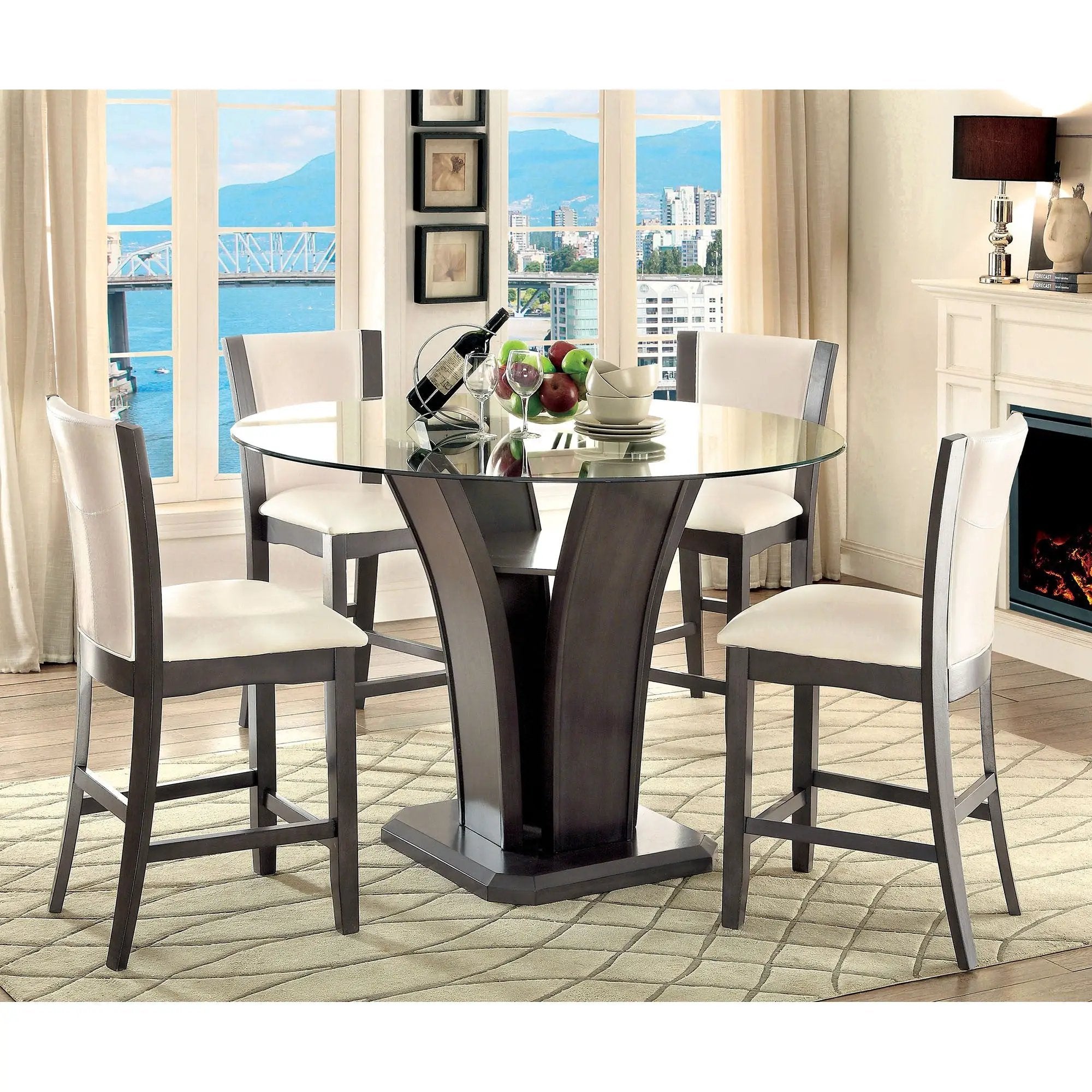 Manhattan - Round Counter Ht. Table by Unique Piece Furniture