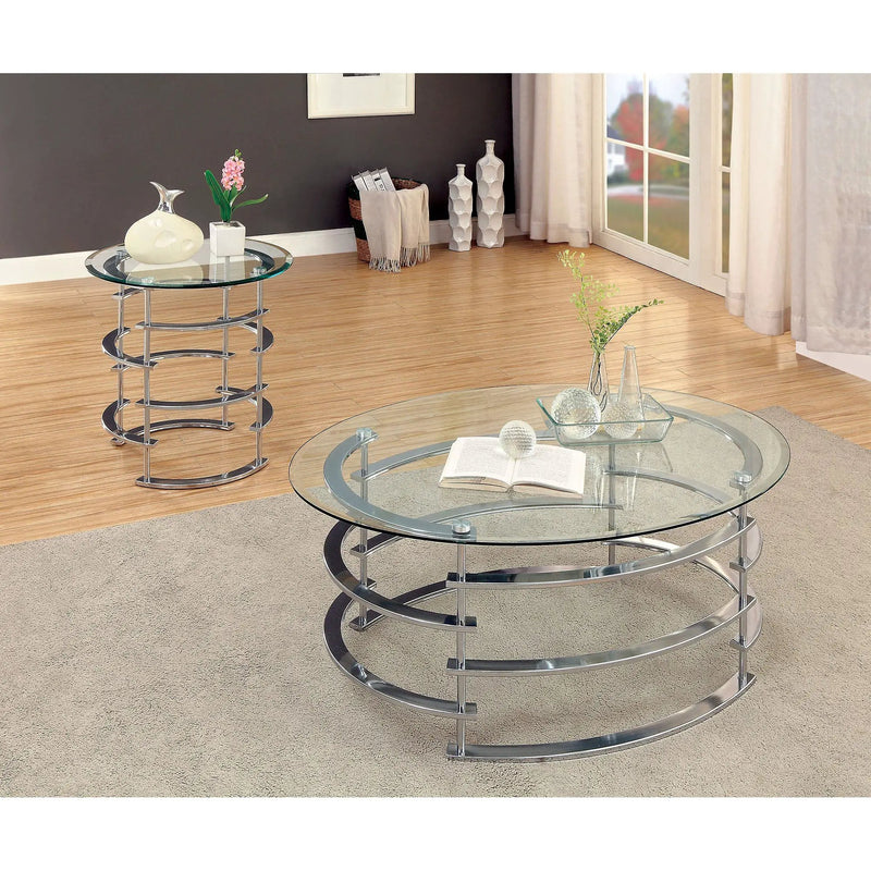 Clonmel - End Table, Chrome by Unique Piece Furniture