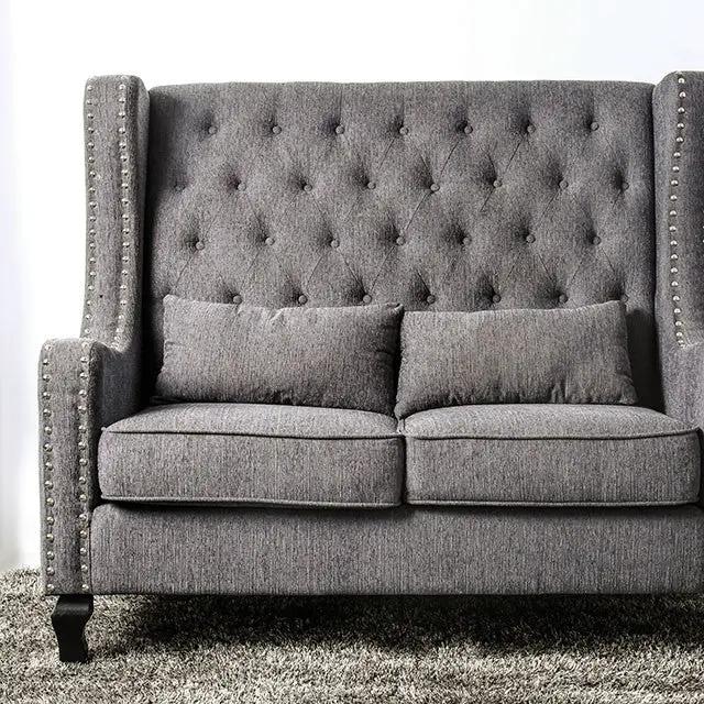 Alicante - Love Seat Bench, Gray by Unique Piece Furniture