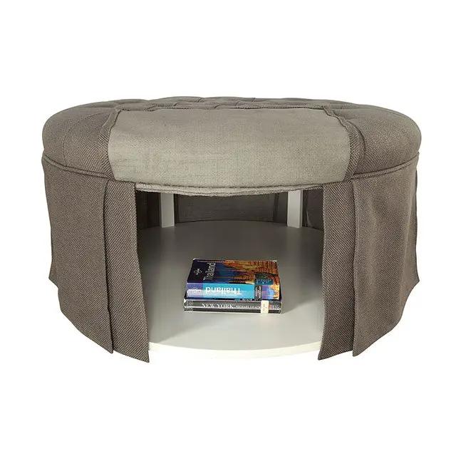 Claes - Round Ottoman by Unique Piece Furniture