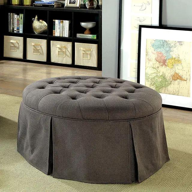 Claes - Round Ottoman by Unique Piece Furniture