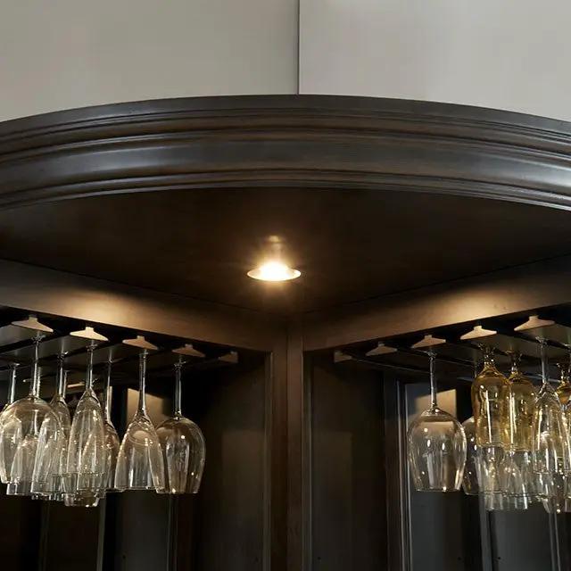 Voltaire - Corner Curio by Unique Piece Furniture