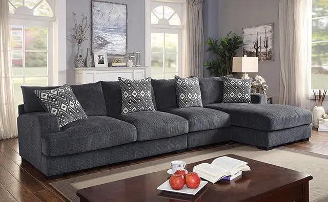 Kaylee - Large L-Sectional w/ Right Chaise by Unique Piece Furniture