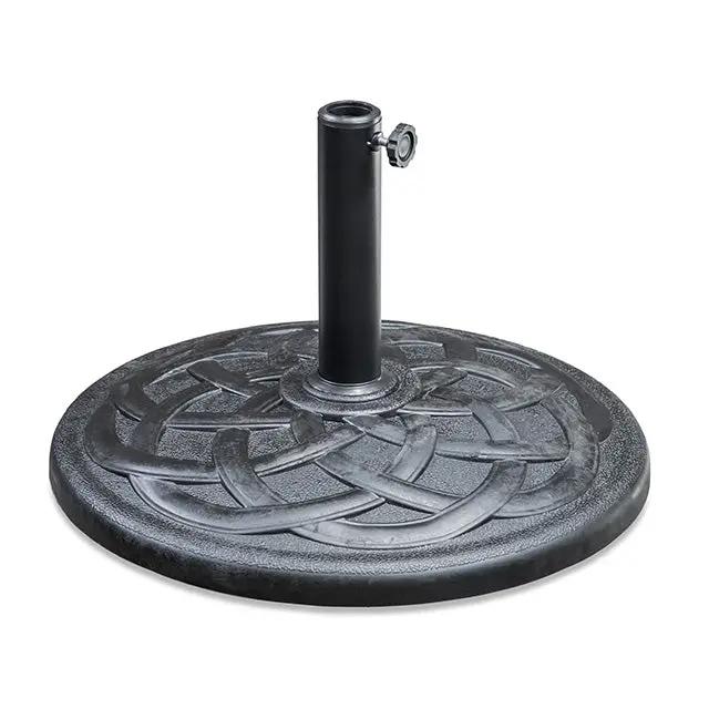 Tano - 9' Outdoor Umbrella + 21" Round Base by Unique Piece Furniture
