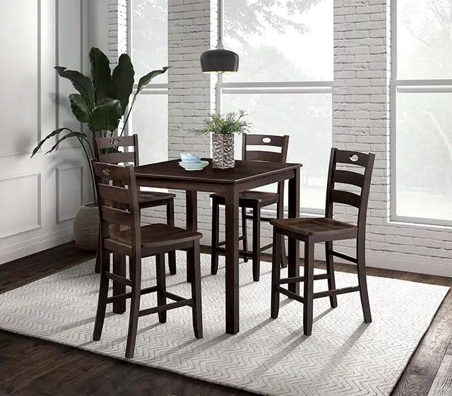 Lubbock - 5 Pc. Counter Ht. Table Set by Unique Piece Furniture
