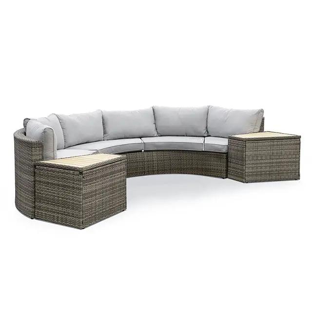 Barbuda - 6 Pc. Sectional Sofa w/ 2 End Tables by Unique Piece Furniture