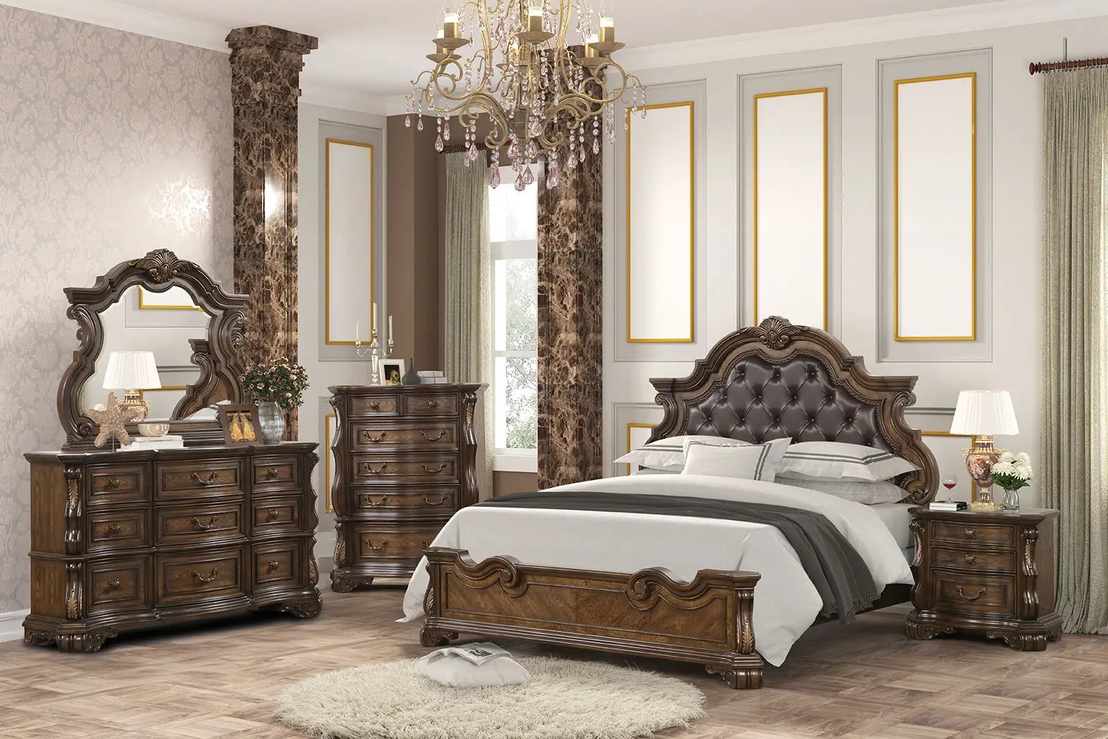 Leovanni - Queen Bed by Unique Piece Furniture
