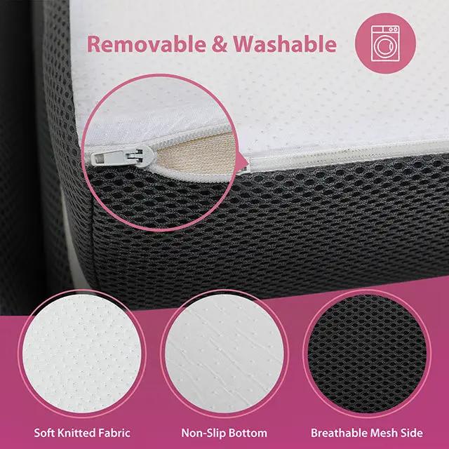 Hollyhock - 3" Full Tri-Fold Memory Foam Topper by Unique Piece Furniture