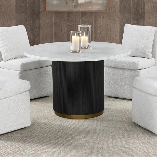 Varde - Round Dining Marble Table by Unique Piece Furniture