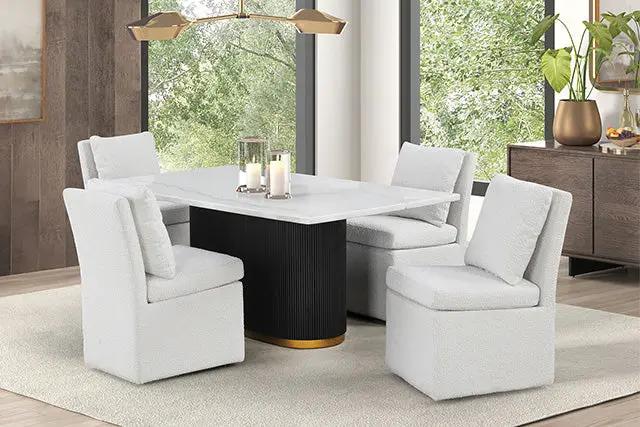 Morges - Rect Dining Marble Table by Unique Piece Furniture