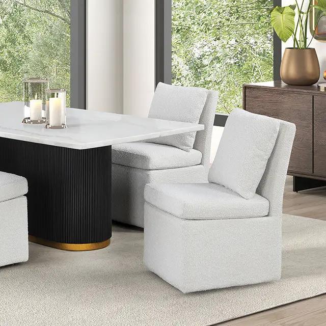 Morges - Rect Dining Marble Table by Unique Piece Furniture