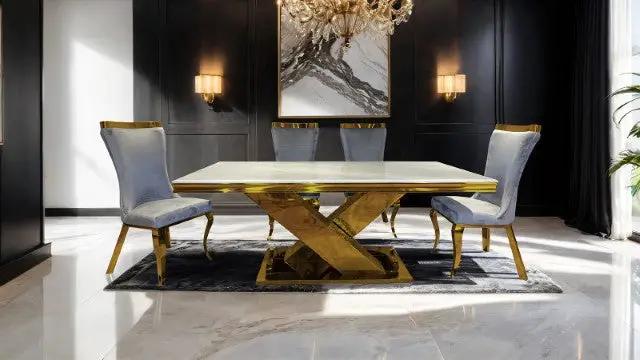 Basilicata - Gold Chair (2/CTN) by Unique Piece Furniture
