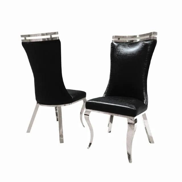 Palazzo - Silver Chair (2/CTN) by Unique Piece Furniture