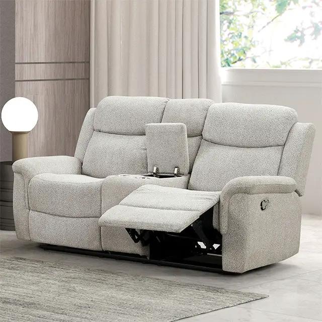 Sandbach - Manual Reclining Loveseat With Console by Unique Piece Furniture