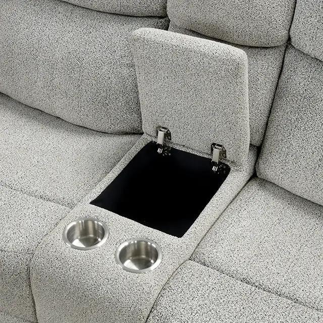 Sandbach - Manual Reclining Loveseat With Console by Unique Piece Furniture