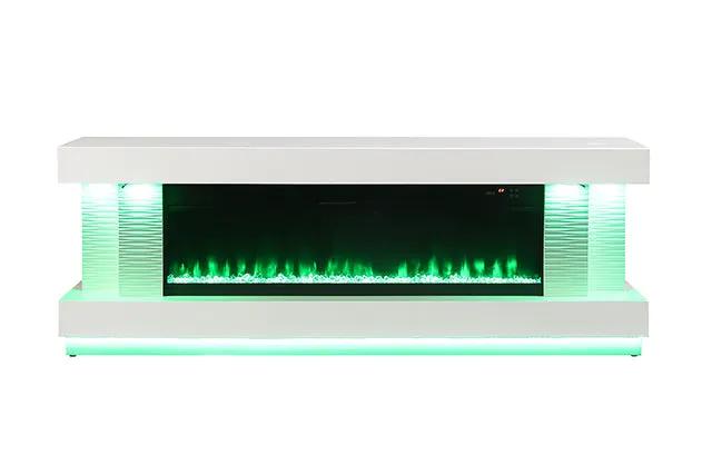 Peseux - 71" TV Stand w/ Electric Fire Place by Unique Piece Furniture