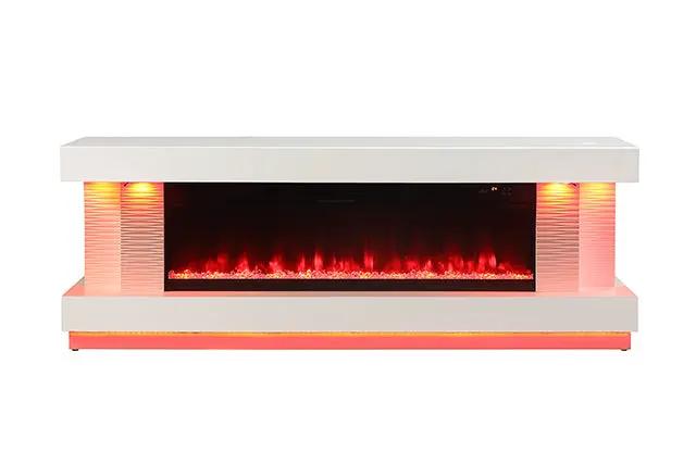 Peseux - 71" TV Stand w/ Electric Fire Place by Unique Piece Furniture