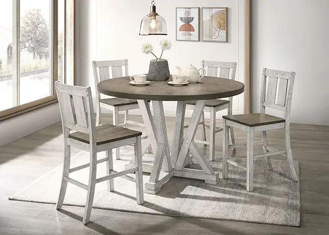 Dakota - 5 Pc Counter Ht Table Set by Unique Piece Furniture