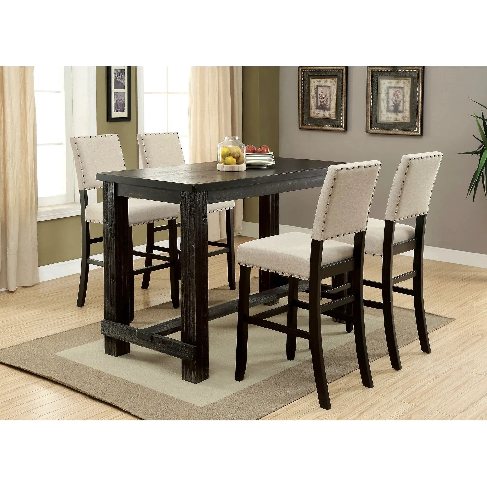 Sania - 5 Pc Bar Table Set by Unique Piece Furniture