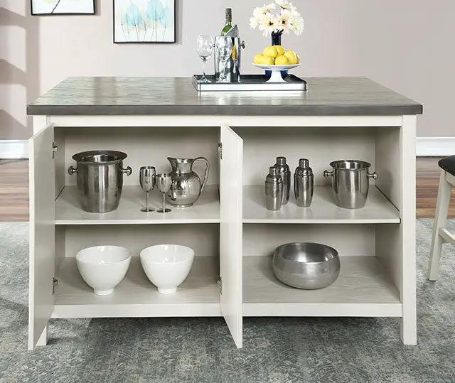 Heidelberg - 4 Pc Counter Ht Table Set w/ Bench by Unique Piece Furniture