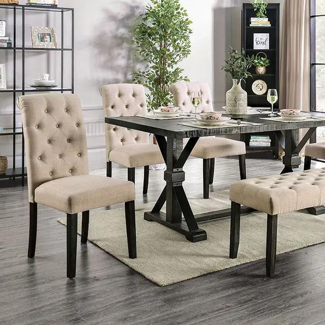 Alfred - 6 Pc Dining Table Set w/ Bench by Unique Piece Furniture