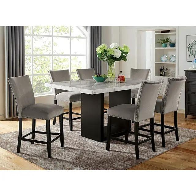 Kian - 7 Pc Counter Ht Table Set by Unique Piece Furniture