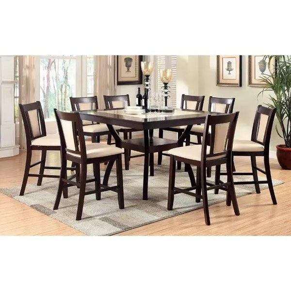Brent - 7 Pc Counter Ht Table Set