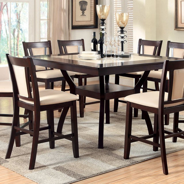 Brent - 9 Pc Counter Ht Table Set by Unique Piece Furniture