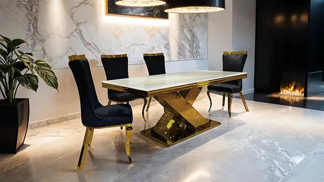 Palazzo - 7 Pc Dining Table Set by Unique Piece Furniture
