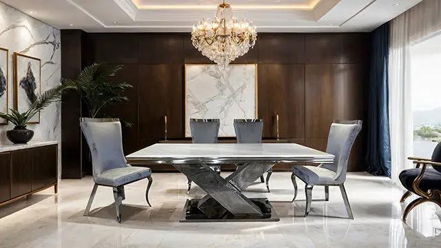 Palazzo - 7 Pc Dining Table Set by Unique Piece Furniture