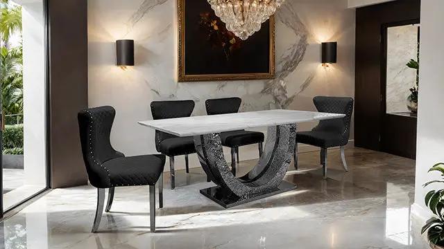 Portanova - 7 Pc Dining Table Set by Unique Piece Furniture