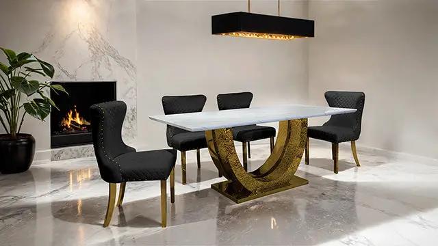 Portanova - 7 Pc Dining Table Set by Unique Piece Furniture