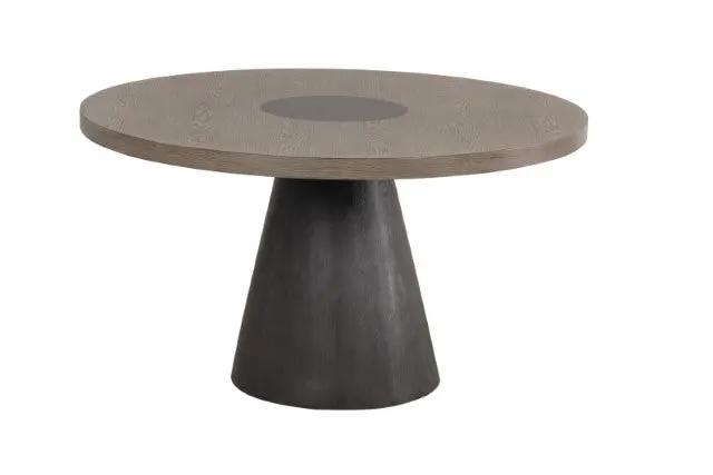 Broager - 5 Pc Dining Table Set (White Swivel Chairs) by Unique Piece Furniture