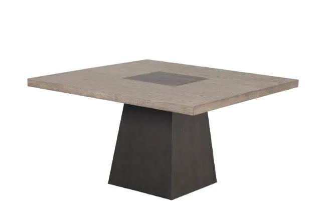 Broager - 5 Pc Dining Table Set (White Swivel Chairs) by Unique Piece Furniture
