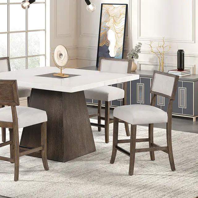 Grasten - 5 Pc Counter Ht Table Set by Unique Piece Furniture