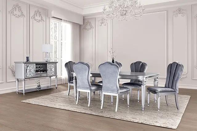 Melodi Parc - 7 Pc Dining Table Set by Unique Piece Furniture