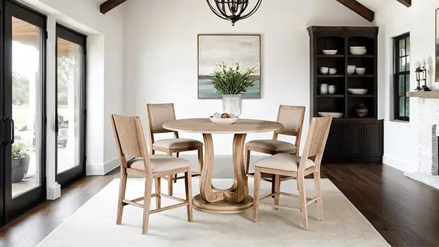 Orbetello - 5 Pc Counter Ht Table Set by Unique Piece Furniture