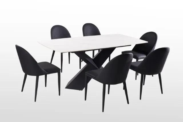 Lenvik - 7 Pc Dining Table Set by Unique Piece Furniture